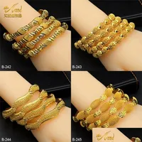 Bedelarmbanden aniid African vergulde armband voor vrouwen Arabische goudkleur braclets Nigeriaans bruiloftsfeest luxe sieraden indi dh67q