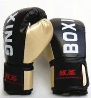 10oz PU Leather Boxing Gloves Mitts Adult Muay Thai Taekwondo MMA Gloves Muscle Fitness Karate Sanda Kickboxing Training Gloves3704858