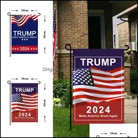 Banner Flags President Donald Trump 2024 Flag 30X45Cm Maga Republican Usa Anti Biden Never Funny Garden Campaign 1134 V2 Drop Delive Otyhp
