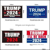Banner Flags Trump Presidential Us Election 2024 Campaign For Flag Keep America Great Banners 90X150Cm 12 63Wf Q2 Drop Delivery Home Otrtw