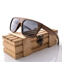 Óculos de sol Design exclusivo Y2K Square Wood for Men 2023 Handmade Walnut polarized Sun Glasses Women Tonses Trending