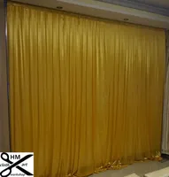 3M high by 3M wide wedding decoration curtain black backdrop color Party Curtain Celebration draps Performance Background Satin Dr4340740