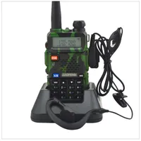 Walkie Talkie Camouflage baofeng Radio dualband UV5R walkie talkie dual display 136174400520MHz two way radio with free earpiece BFUV5R 230109