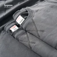 رجال Swoodies sweatshirts 380g متطابقة ضيقة المثلث الثقيل المقلوب جولة الرقبة سترة فضفاضة متعددة الاستخدام