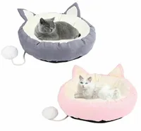 Letti per gatti mobili per letti per animali domestici nido morbido accogliente rotondo caldo per dog gattino cama para gato indoor dormiente