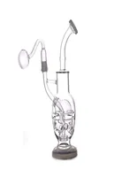 high quality 105inch Fab Egg Recycler Bongs Turbine Perc Glass Bong Unique Oil Dab Rigs 14mm Joint Water Pipes With glass oil bur2501376