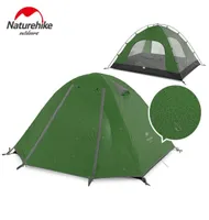 Naturehike Outdoor Camping Tent 2 4 Person Aluminum Pole Waterproof Double Layer Hiking Travel Fishing Tents UPF 50 And Shelter
