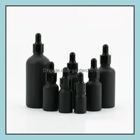 Verpackung von Flaschen Zuckerguss schwarze Flaschenglas -Blechabf￼llung pro Becher Lotion Tasse Gummi -Kopf Flachfilter Plug SN3750 Drop Lieferung Dhxaz