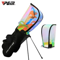 Golf Bags PGM Golf Bag Rain Cover Waterproof Hood Protection Lightweight Raincoat Transparent Protector Colorful Supplies Bracket Cap