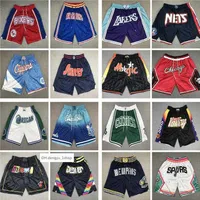 2023 All Team JustDon Basketball Shorts Mesh Retro Sport Short Hip-Pop Pants With Pocket Zipper nba''Sweatpants 2022