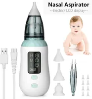 Baby Electric Nasal Aspirator LED Wyświetlacz Nos Nosek Cleaner Inhalator Sprzęt Uchodem Ear Ear Ear Preving Aspirat Flow 2203016428961