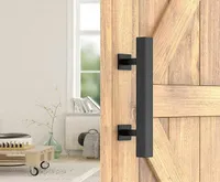 12Inch Sliding Barn Door Pull Handle With Flush Hardware Set For Gates Garages Sheds Rustic Style Handles Pulls2527483