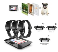 Wireless 2 in Electric 1 Pet Dog Fence 4 Working Modes Dog Training Collars Waterproof Rechargeable Pet Electric Collar
