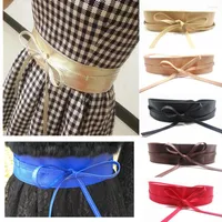 Cinture cinture da donna per vestito cuoio bowknot ampio semplice avvolgibile cappotto corsetto designer welbelt swb0003