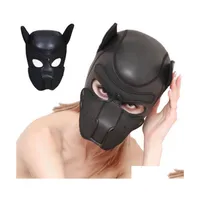 Maski imprezowe cosplay rola zagrywać maskę dla psów fl head with uszy erotyczne seksowne klub upuszczenie dostawy do domu ogród świąteczne zapasy dhe14