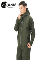 QIAN Impermeable Men039s Raincoat Multifunctional Breathable Business Rain Coat Waterproof Casual Working Jacket Sports Rain G