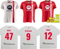 22 23 AC Soccer Jerseys Monza Caprari Gytkjaer Valoti 2022-23 Home Away Jersey Gytkjaer Sensi Ciurria Nieuwe sportvoetbal Shirts Men Size