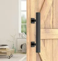 Handles Pulls 12Inch Sliding Barn Door Pull Handle With Flush Hardware Set For Gates Garages Sheds Rustic Style5544479