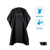 Aprons Barber Hairdressing Cape Apron Haircut Cloak Waterproof Professional Salon Drop Delivery Home Garden Textiles Dhfyw