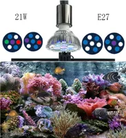 21W Full Spectrum LED Aquarium Light Par38 Korallenriff verwendet Aqua Marine Reef Lampe E27 Pflanze Wachsen Licht für Salzwassertank Y200922