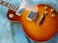 Standard elektrisk gitarr tillverkad av Mahogan Honey Gradient Bra tigerm￶nster Importerad f￤rg tillg￤nglig