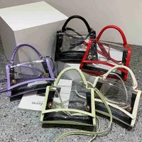 Cross Body Fashion PVC Clear Crossbody Bag Female Pu Leather Handbags Phone Phone For Outdoor Business Travel 011123H