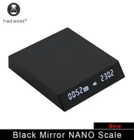 Timemore Store Cermin Hitam Skala Dapur Kopi Nano 패널 Penimbangan Baru Dengan Waktu Lampu USB Skala Digital Mini Memberikan Alas