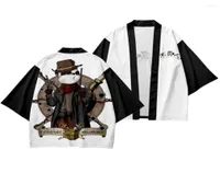 Ethnic Clothing Men39s Japanese Kimono Traditional Panda Pattern Casual Loose Thin Jacket Asian Cardigan 22055954