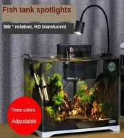 Fish Tank LED Lamp Aquatic Grass Lamp Led Aquarium Lighting Aquarium Lights Turtle Lizard Lamp 110220V Three Colors Adjustable Y2