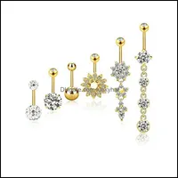Navel Bell Knopf Ringe Neu 6 Color Piercing Body Jewelry Bauch Accessoires Charming Sexy Bar 194 W2 Drop Lieferung DHKUC
