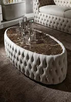 Woonkamer meubels centrale tafelleuten salontafel zijkant marmeren top messing Italiaans ontwerp high -end aangepast 157357999