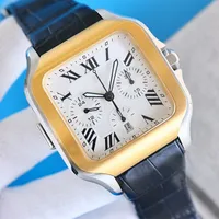 watch Mens Watch Automatic Mechanical Watches Leather Strap Sapphire WristWatch Waterproof Montre de luxe WristWatches