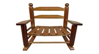 BAMBINI039s mobili sedia a dondolo di colore marrone interno o esterno adatto a kidsdureblepopulus woodoak
