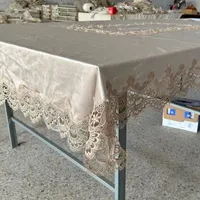 Nappe de table nappe en dentelle tricotée rectangulaire creuse table basse broderie tapis de table 1052
