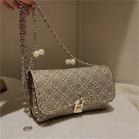 Handbags Sale Up To 70% Off trendy Niche pearl chain lock rivet Single Messenger live broadcast hot women's