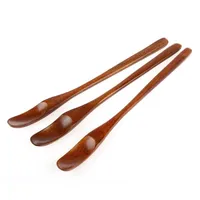 Cucharadas de caf￩ de madera de madera l￡cteo miel ec￳frica de manija larga sopa de sopa pastel de tazas de cucharadita de cocina bh6580 tyj dhr1f