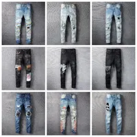 Streetwear décontracté Black Slim Fit Jeans Men Automne Masculine Lettre jeans Pantalons Trendy Dance Club Skinny S tourners Koko