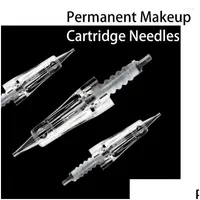 Tattoo Needles Professional 10pcs/Paket Sterilize Mikrobladlı Kaş Kartuşu 1RL /// 5F/7F PMU Hinetattootatotatto DHK9M