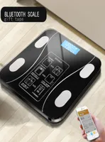 Badezimmer Körperfett BMI -Skala Digitales menschliches Gewicht MI Skalen Boden LCD Display Body Index Elektronische Smart Waage Skalen C1016