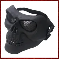 MZZ78 2023 Cool Skull Motorcycle Mask CS Face Mask Ski Bike Motorcycle Outdoor Sports Wear Shield Mask Horror Mask