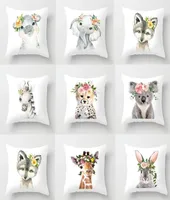 Kussensloop Home Decor Sofa koffieauto stoel Cover Fashion Cute Animal Print Cushion Casepillow1810549