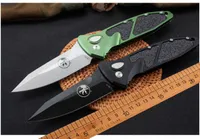 Mirco-Tech AUTO Folding Knife 3.858&quot; VG10 Blade Aviation aluminum alloy 6061 Handles Camping Outdoor Tactical Pocket EDC Automatic Knives