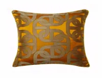 Contemporary Geometry Orange Ellipse Sofa Chair Designer Pipping throw Cushion Cover Decorative Square Home Pillow Case 45x45cm Y21524489