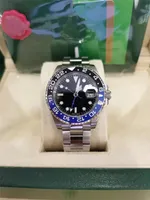 ZP Mens Watches GMT II-126710 Batman 40mm Ceramic Bezel Luxury Men Mechanical Automatic Movement Wristwatches With Original Box Paper