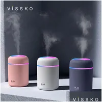 Essential Oils Diffusers Creative Colorf Cup Air Humidifier Table Home Car Usb Custom Logo Size 119X78X78Mm Drop Delivery Garden Dec Dh4Um