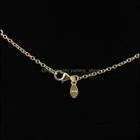 Chaines Authentiques 925 Sterling Sier 50cm 70cm 90cm Chaîne de collier Fit European Jewelry Rose Goldcolor 210323 719 Q2 Drop Livrot NEC DHIOK