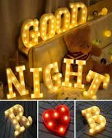 Novelty Items 1621CM Warm White Christmas Alphabet Letter LED Light Bulbs Lamp Decoration Wedding Party Display Night Gift5304013