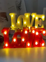 Novelty Items 2021 Valentine Day Gift 3D Love Heart Marquee LED Letter Lamps Indoor Decorative Night Light Romantic Wedding Decor7534588
