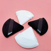 Maquiagem esponjas 3pcs triângulo de veludo pó puff pizza farinhas mini face esponja cosméticos laváveis ​​ferramentas de beleza leve