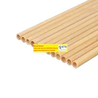 500pcs Natural Bamboo Drinking Straws EcoFriendly Sustainable Bamboo Straw Reusable Drinks for Party Kitchen Bar